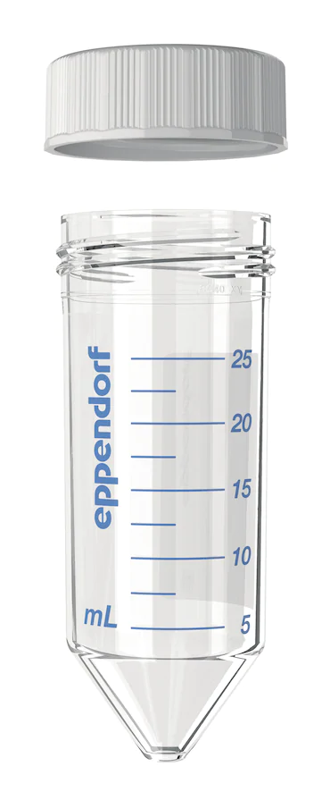 艾本德Eppendorf Conical Tubes 25 mL 帶螺旋蓋, 25 mL, 啟動(dòng)套裝，4  個(gè)單離心管架，6  個(gè)轉(zhuǎn)子適配器，轉(zhuǎn)子孔可容納 50  mL 錐形管, PCR 潔凈級(jí), 無(wú)